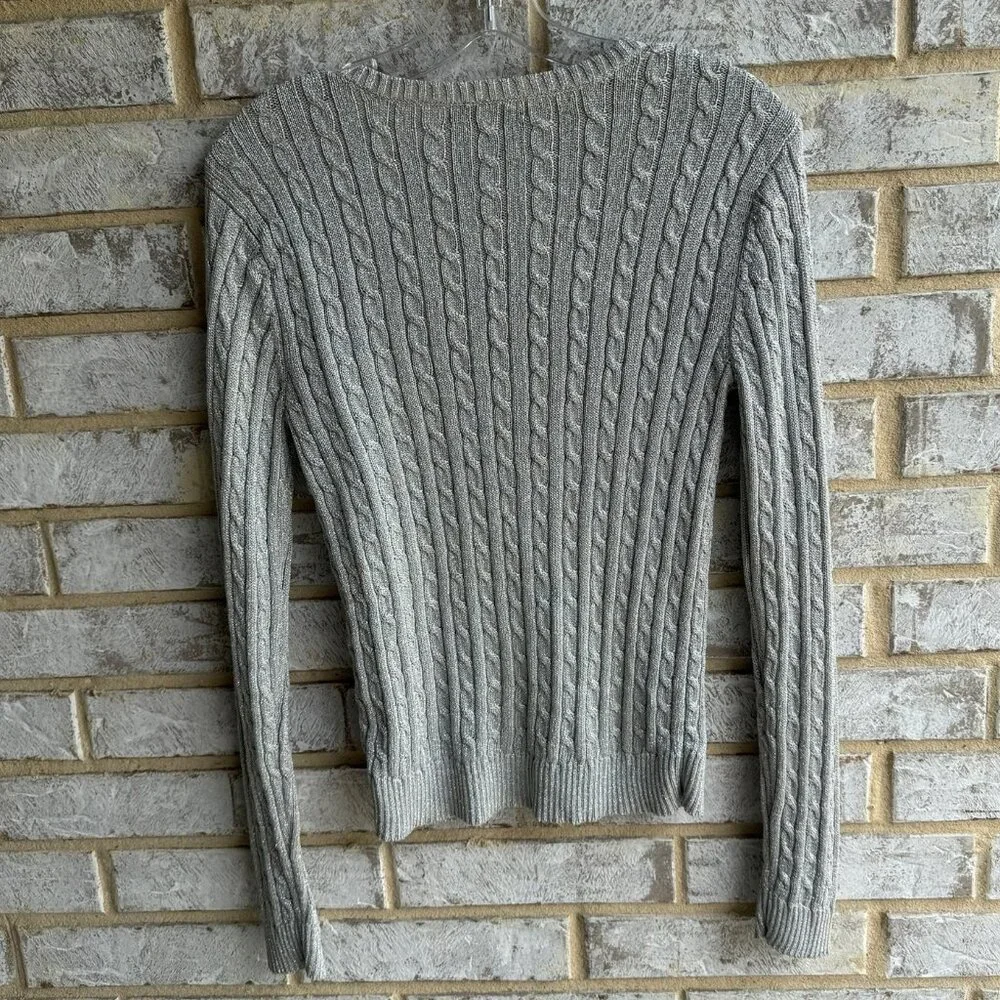 Ralph Lauren Gray V-Neck Sweater - Picture 2 of 6